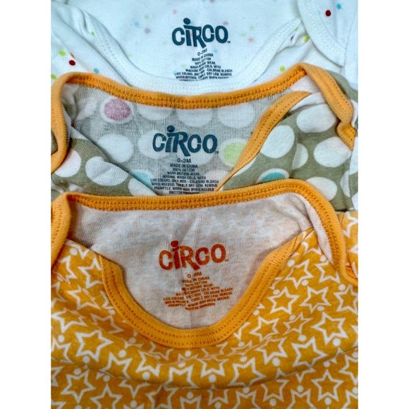 3‎ Baby Sleep Sacks - Light Orange, White, and Grey & White Size 0-3 Month - Picture 8 of 8